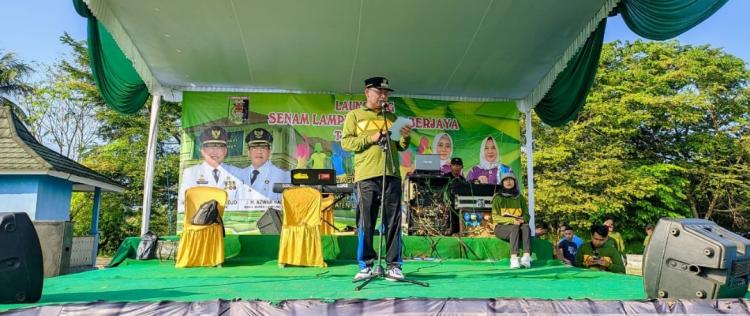 Bupati didampingi Wakil Bupati Lampung Timur membu